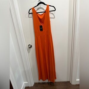 Lily Vibrant Orange Maxi Dress.NWT